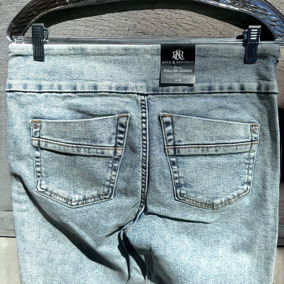 NWT Rock & Republic Women Skinny Jeans, 10M, Comfortable Pull-On Style, Jeggings - Picture 9 of 13